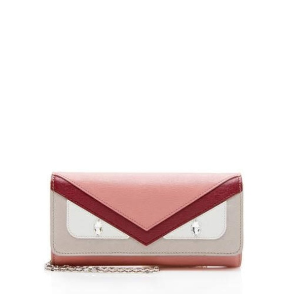 Fendi Handbags - SOLD Fendi Pink Monster Chain Wallet